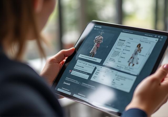 E-commerce tablet interface